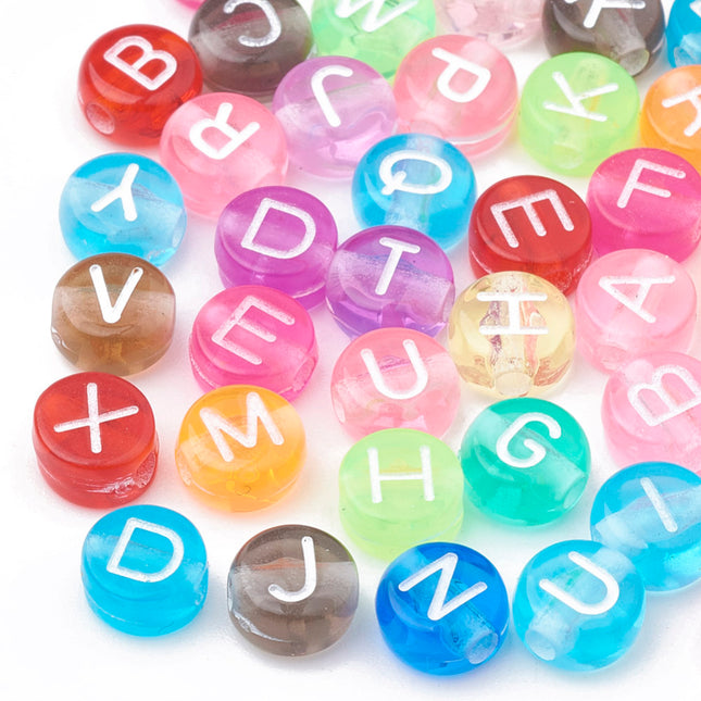 Alphabet Acrylic Beads