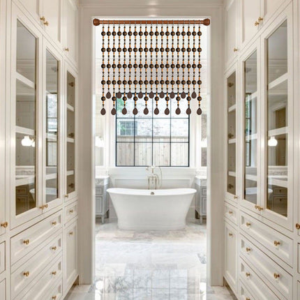 Beaded doorways are a great way to add something fabulous to a boring space.
