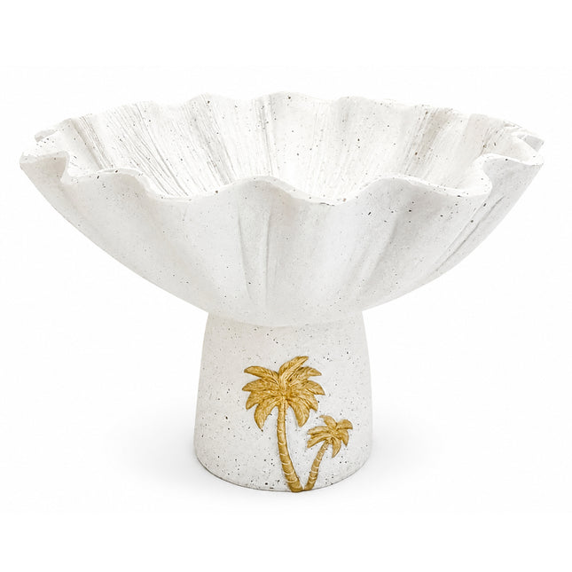 Palm Cove Pedestal Bowl 🤍