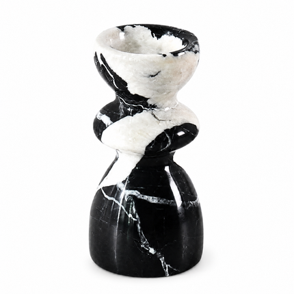 Black & White Marble Candle Holder 🤍
