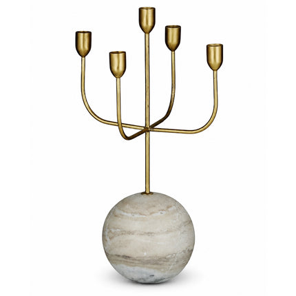 Marble Globe Base Candle Holder 🤍