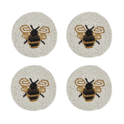 Bee Beaded Coasters (4) 🤍