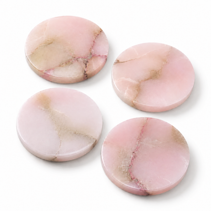 Pink Alabaster Coasters (4) 🤍