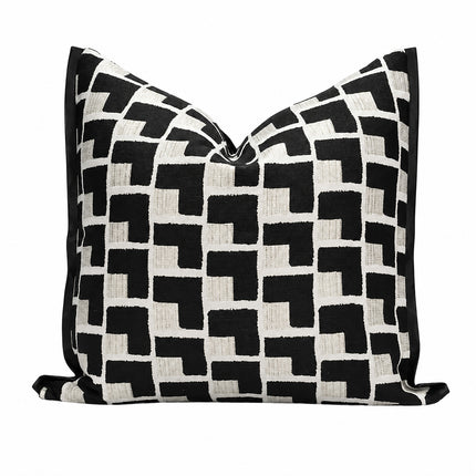 Geometric Jacquard Cushion Cover 🤍