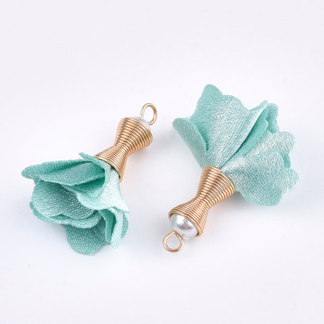 Light Turquoise Cloth Pendants