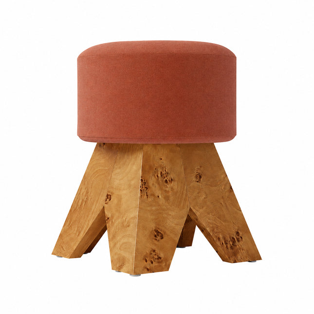 Burnt Orange Swivel Vanity Stool 🤍