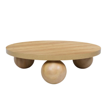 Oak Ball Coffee Table 🤍
