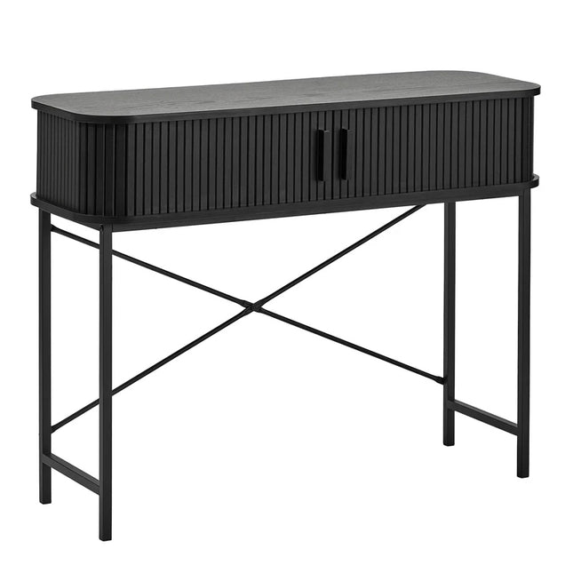 Black Sliding Door Console Table 🤍