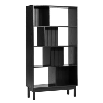 Black Diagonal Pattern Bookshelf 🤍