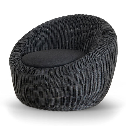 Full Black Outdoor Lounge Chair 🤍