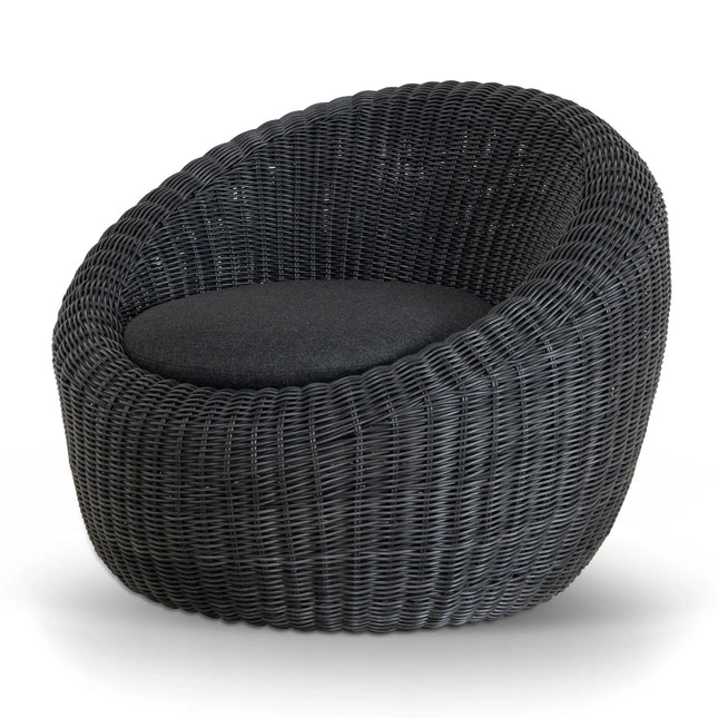Full Black Outdoor Lounge Chair 🤍