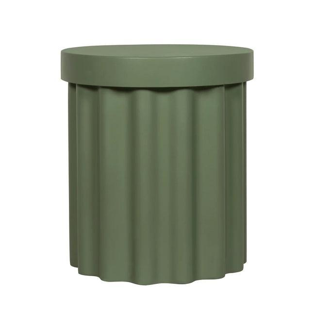 Green Concrete Side Table 🤍