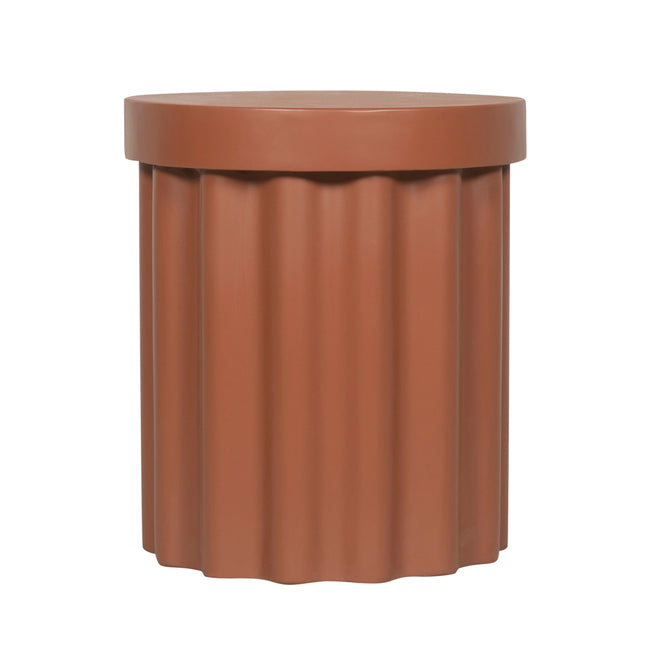Terracotta Concrete Side Table 🤍