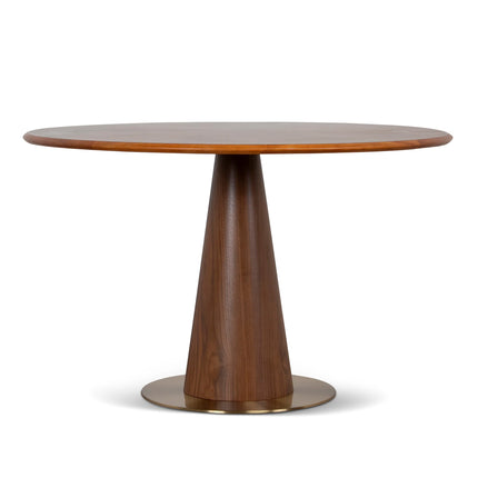 Walnut Round Dining Table 🤍