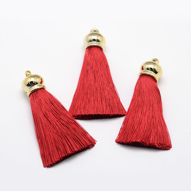 Red Tassel Pendants