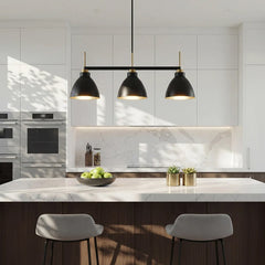 <p>3-Light Linear Pendant Lighting with Adjustable Rods</p>