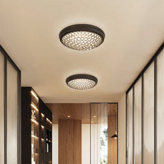<p>LED Flush Mount Ceiling Light with Modern Crystal</p>
