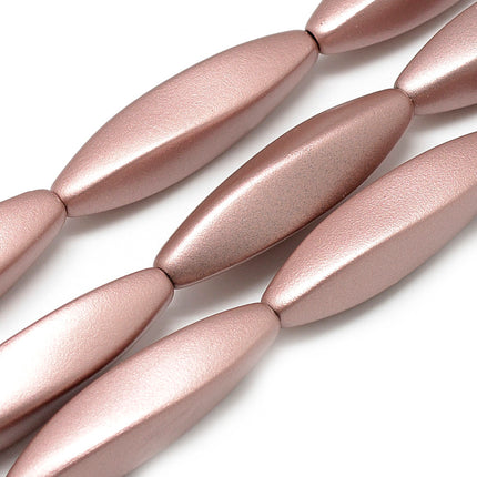 Twisted Oval Rubber Beads