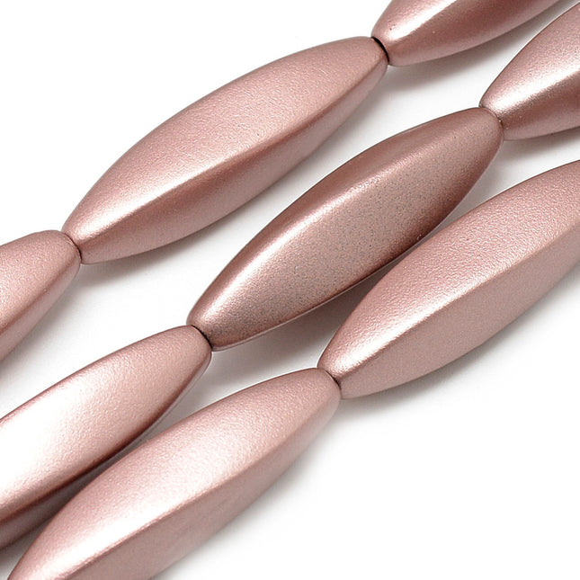 Twisted Oval Rubber Beads