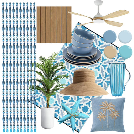 "Beachside Blue" Mood Board 🤍