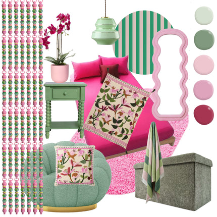"Pink Lime" Mood Board 🤍