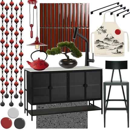"Kyoto Red" Mood Board 🤍