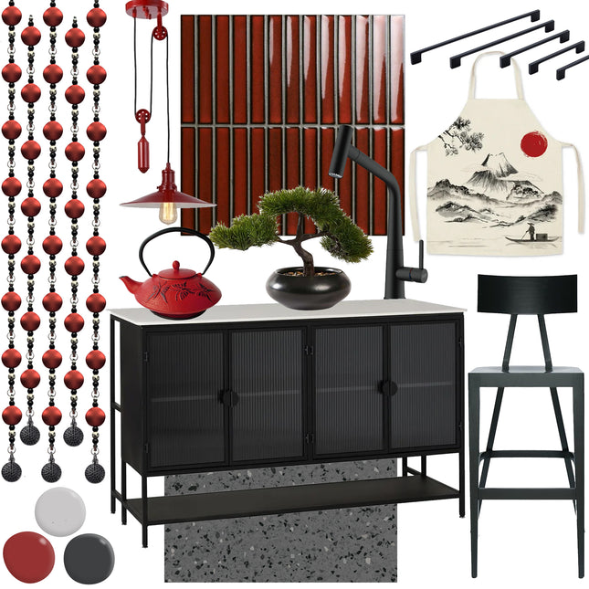 "Kyoto Red" Mood Board 🤍