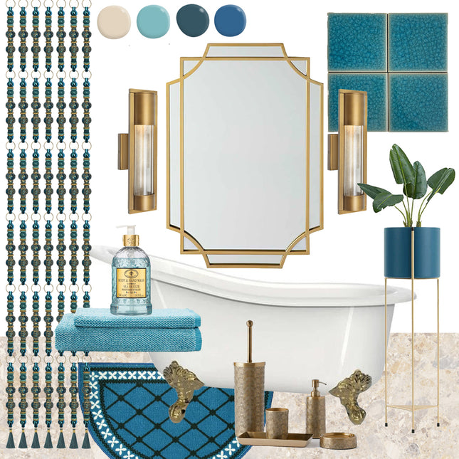 "Teal Tranquillity" Mood Board 🤍
