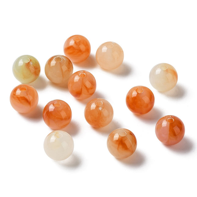 Imitation Jade Acrylic Beads