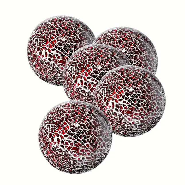 5Pcs Glass Mosaic Balls