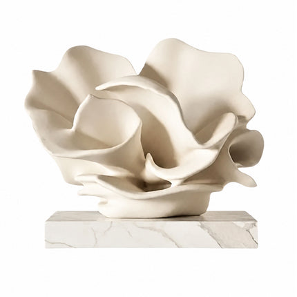 Resin Coral on Marble Base Sculpture 🤍