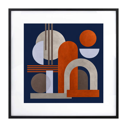 Modern Rhythm Framed Print 🤍