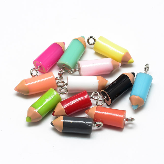 Crayon Resin Pendants