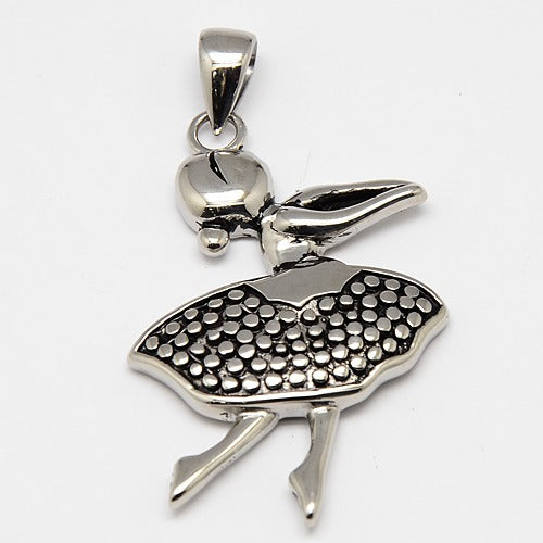 Dancing Ballerina Stainless Steel Pendants