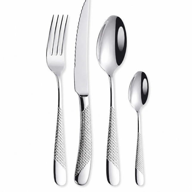 24Pcs Stainless Steel Cutlery Set 🤍