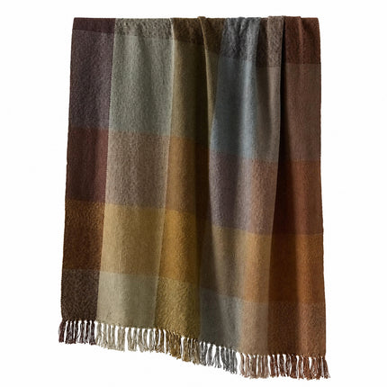 Colourblock Plaid Throw 🤍