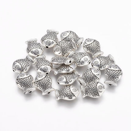 Alloy Fish Beads