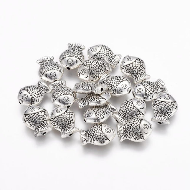 Alloy Fish Beads