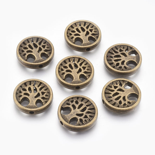 Tree Design Bronze Alloy Beads