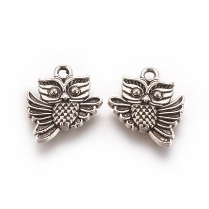 Antique Silver Owl Pendants