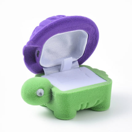 Tortoise Shape Velvet Jewellery Box