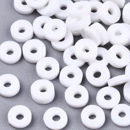 White Heishi Beads