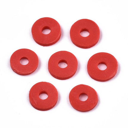 Red Heishi Beads