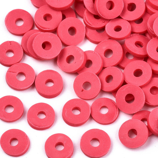 Deep Pink Heishi Beads