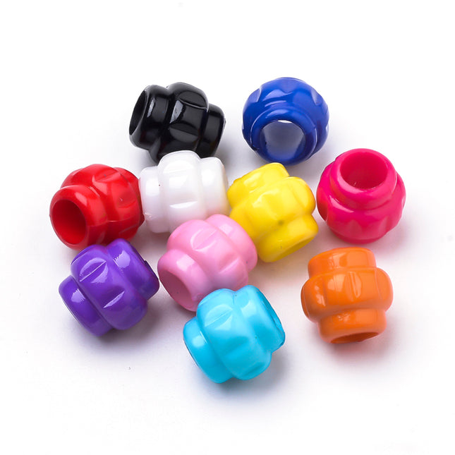 Mixed Colour Acrylic Beads